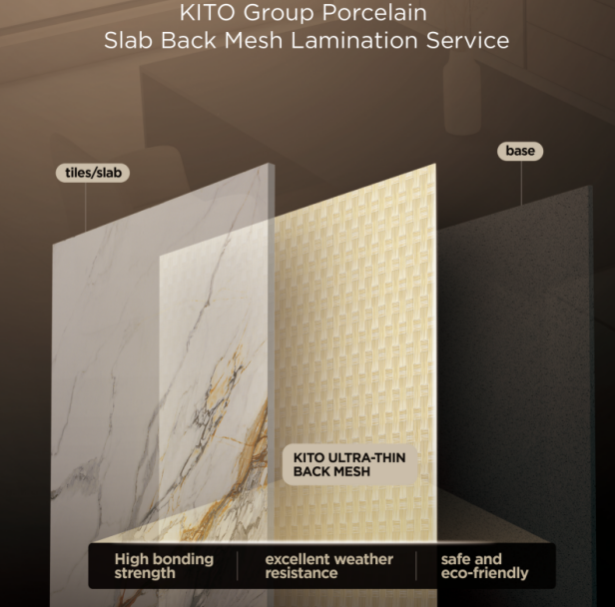 KITO CERAMICS Porcelain Slab Back Mesh Reinforcement for Facade ...